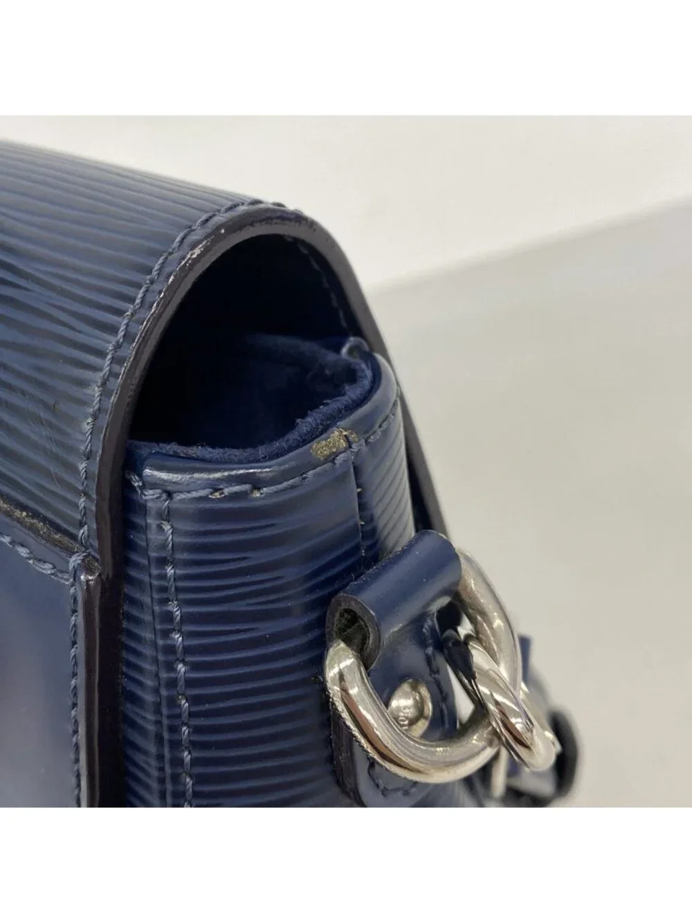 Louis Vuitton Handbag Epi Eden PM Andigo Blue 2-Way Bag